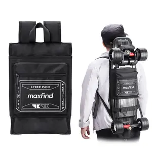 Professional Skateboard Backpack Waterproof Durable Multi-Functional Sports Bag for Electric Skateboard & Longboard, Commuting Travel Backpack with Adjustable Straps