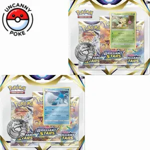 Pokemon Brilliant Stars, 3-pack blister, Leafeon, Eevee