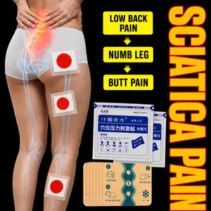 Special pain relief patches for waist and legs that soothe sciatica discomfort and radiating pain in the buttocks and thighs. Targets stiffness and discomfort in the lower limbs caused by prolonged sitting and nerve compression. Deeply relaxes muscles to