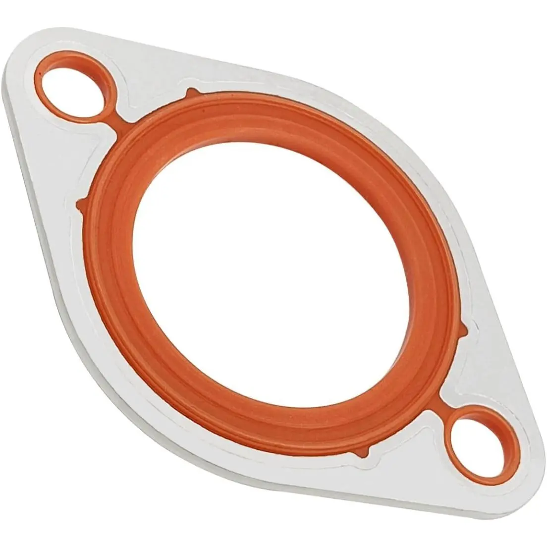 Thermostat Water Neck Housing Gasket-1/8" Aluminum Carrier+Silicone Thermostat Water Neck Replacement For Chevy SBC,BBC 265,283,305,327,350,383,396,400,427,454,472,500
