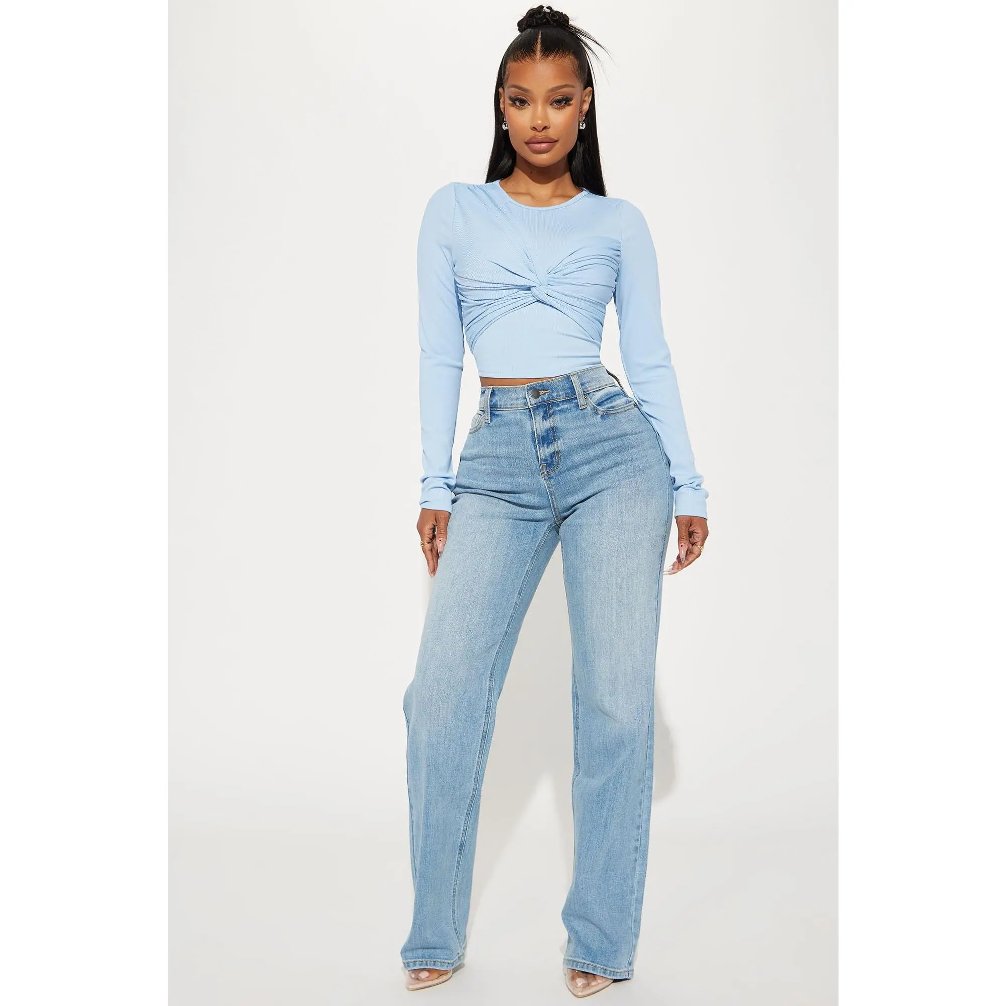Be Authentic Slouchy Stretch Straight Leg Jeans - Vintage Wash Be Authentic Slouchy Stretch Straight Leg Jeans - Vintage Wash