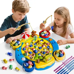 Magnetic Fishing Toys for Toddlers 3-5 Year Old 66 PCS Game with 360 Rotation Board Game for Kids 4-6 Birthday Gifts for Boys Girls