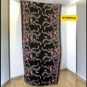 Luxury Velvet Embroidered Shawl | Elegant Zardosi Work Bridal Dupatta | Wedding Evening Wrap