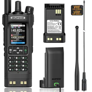 (Two Battery) Baofeng UV-32 GPS 10W Handheld Walkie Talkie Portable Two Way Radio APP Programming Camping Survival Gear Hunting