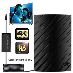 2026 High Performance Indoor TV Antenna, 300+ Miles Long Range Reception, 4K 1080P HD, 491cm Cable, Easy Installation, Access Hundreds of Free Local Channels