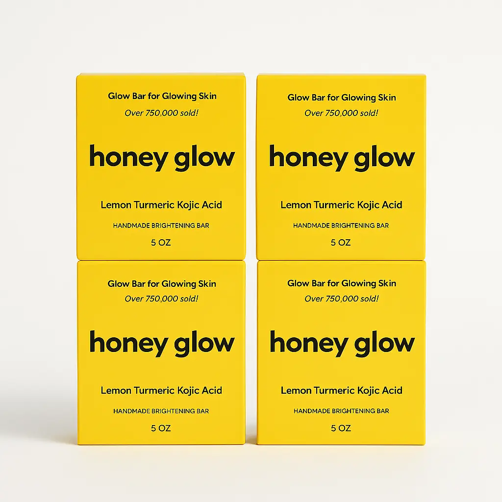 4-Pack Lemon Turmeric & Kojic Acid Brightening Soap, Dark Spot Remover, Kojic Acid Soap Body Care Body Wash Coconut Organic Natural Ingredients Hyperpigmentation