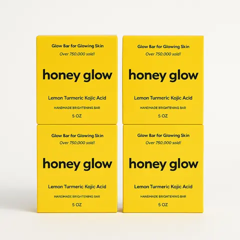 4-Pack Lemon Turmeric & Kojic Acid Brightening Soap, Dark Spot Remover, Kojic Acid Soap Body Care Body Wash Coconut Organic Natural Ingredients Hyperpigmentation