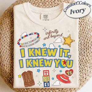Vintage I Knew It I Knew You Shirt, t0y st0ry 5 Friendship Shirt, Woody Buzz Lightyear Tee, land Toy Story Family Matching Tee
