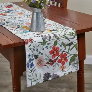 Blooming Flowers Table Runner