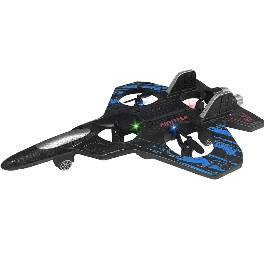 Remote Control Jet Plane with Lights, 360° Roll, Indoor Outdoor RC Airplane Toy for Kids, Rechargeable Electric Aircraft