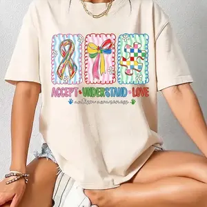 Comfort Color Accept Understand Love Autism Awareness Shirt