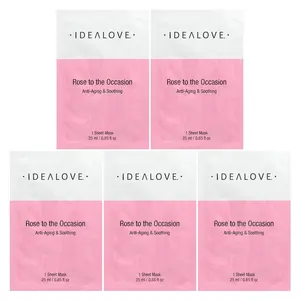 Idealove Rose to the Occasion, 5 Beauty Sheet Masks, 0.85 fl oz (25 ml) Each