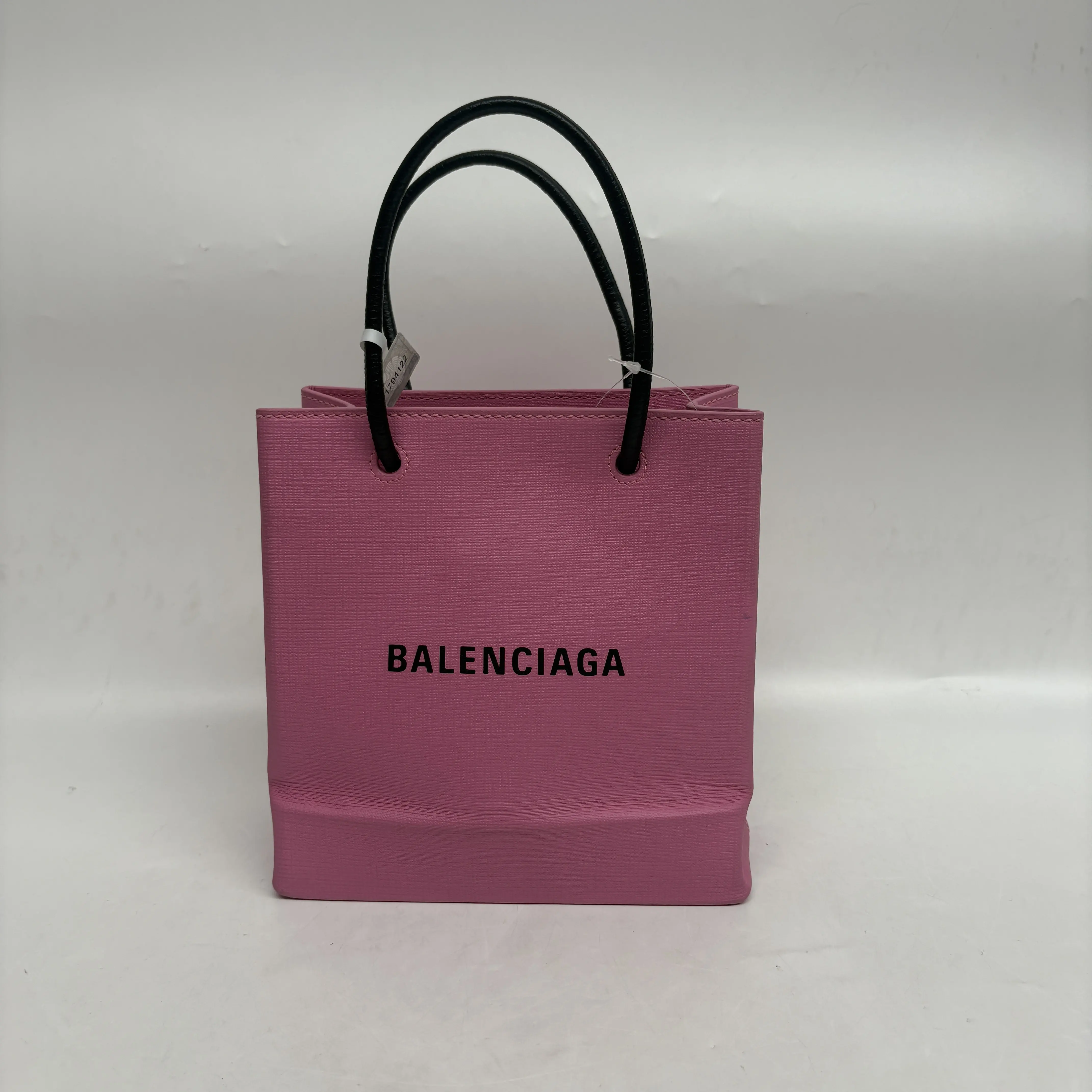 Pre-owned Calfskin Crossbody Bags Balenciaga Hot Pink Shopping Tote