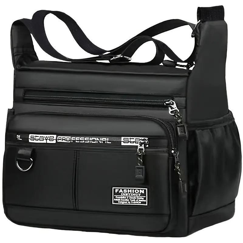 Unisex Adjustable Shoulder Strap Crossbody Backpack, Multi-Pocket Durable Nylon Messenger Bag, Hand Shoulder Bag, Fashionable Bag, Ideal for Commuting, Work, Travel, & More Colors Available