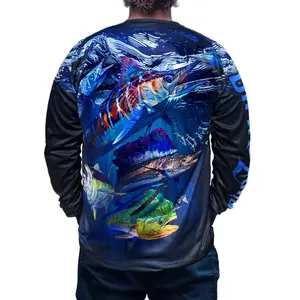 Extreme Performance Raglan Sleeve Fishing Shirt (Ocean's Apex)