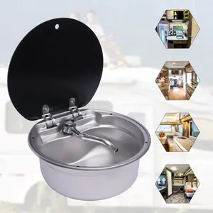 Kitchen Sink Multi-Function Wash Basin Kitchen Utensils Sink with Lid