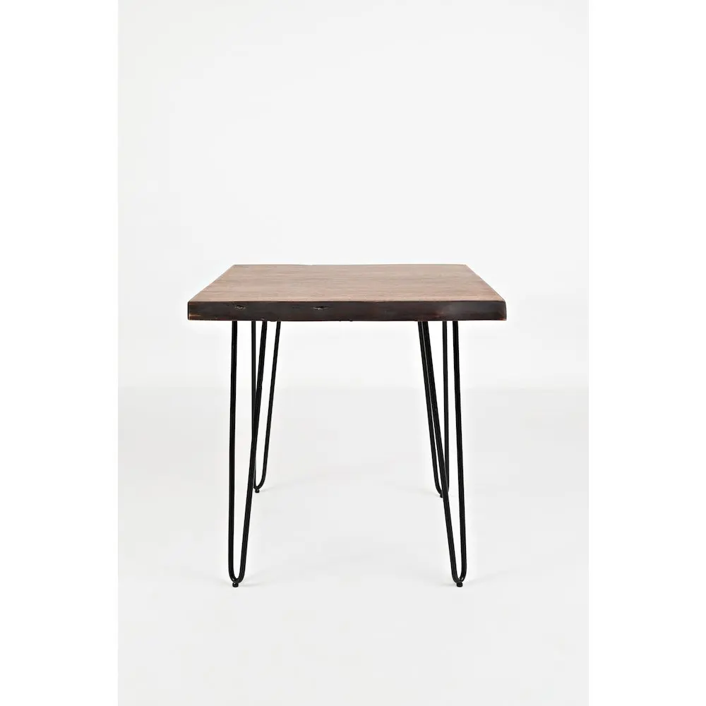 Nature's Edge 24'' Solid Acacia Square End Table - Organic Look, Clean Lines, Grounded Living Room Modern Indoor Furniture with Reliable Surface