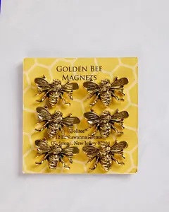 Gold - Bee Magnets Set of 6 - Jolitee
