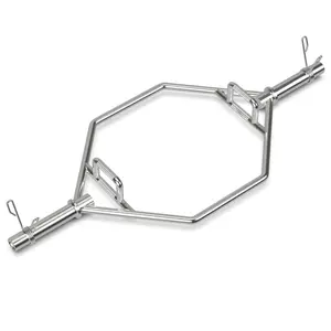 Barbell Olympic Trap Bar with Multiple Grip Options for Enhanced Workout Flexibility and Performance