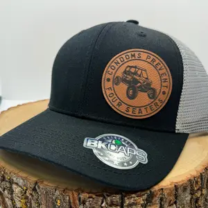 Cond*ms Prevent Four Seaters - SnapBack Trucker Hat, Adjustable Fit, Funny Design