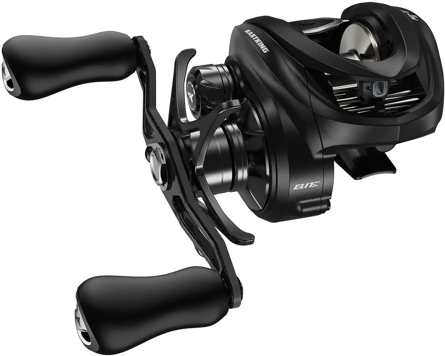 KastKing Mg-Ti Elite Baitcasting Reel with True Titanium Spool, Halo Vortex Magnetic Braking System, Digi-Cut Magnesium Body Frame, TiCon Carbon Fiber Side Covers, 2+9+1 Ball Bearings