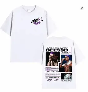 Rapper Blessd SI SABE Album 2026 T-shirt Men's Women Vintage Fashion Short Sleeve T Shirt Cotton Casual Unisex T-Shirts Tops J8F 8D3