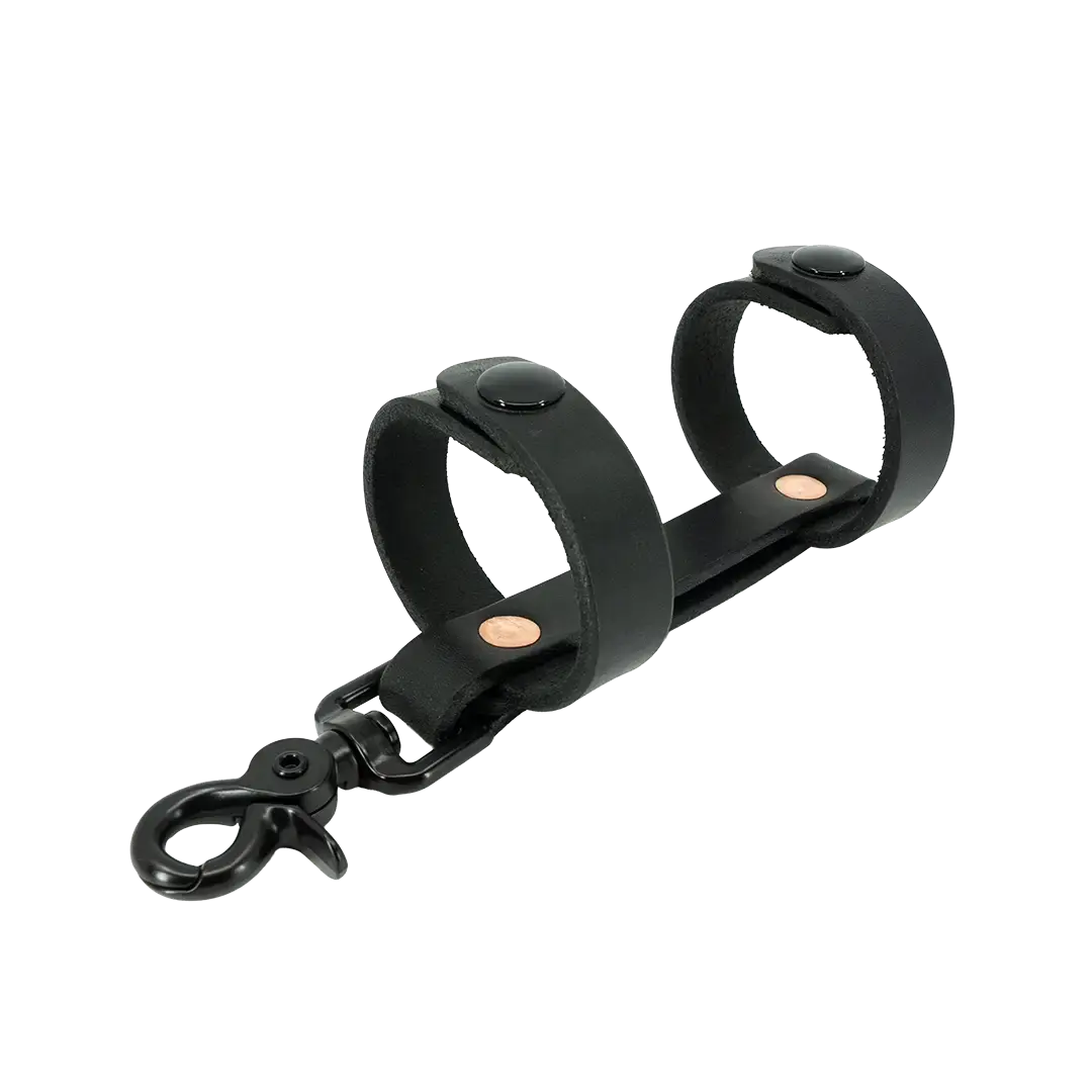 Motorcycle Protective Gear Inverted Flashlight Strap, Full-Grain Hand-Burnished Design, Fits Most Lights, Secure-Hold Flashlight Carry Accessory