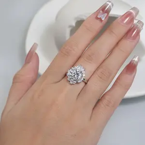 Sparkling beveled velvet diamond ring, fashionable jewelry, party daily decoration, trendy and versatile exquisite jewelry, birthday gift, wedding promise ring