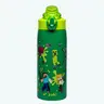 Zak Designs Sage Kids Insulated Stainless Steel Water Bottle with Flip-Up Lock to Prevent Spills