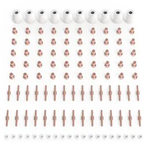 TOOLIOM 110Pcs PT31 Plasma Cutter Torch Consumables, Replacement Tips Nozzles & Electrodes Kit for TOOLIOM CUT-50 Plasma Cutting Machine