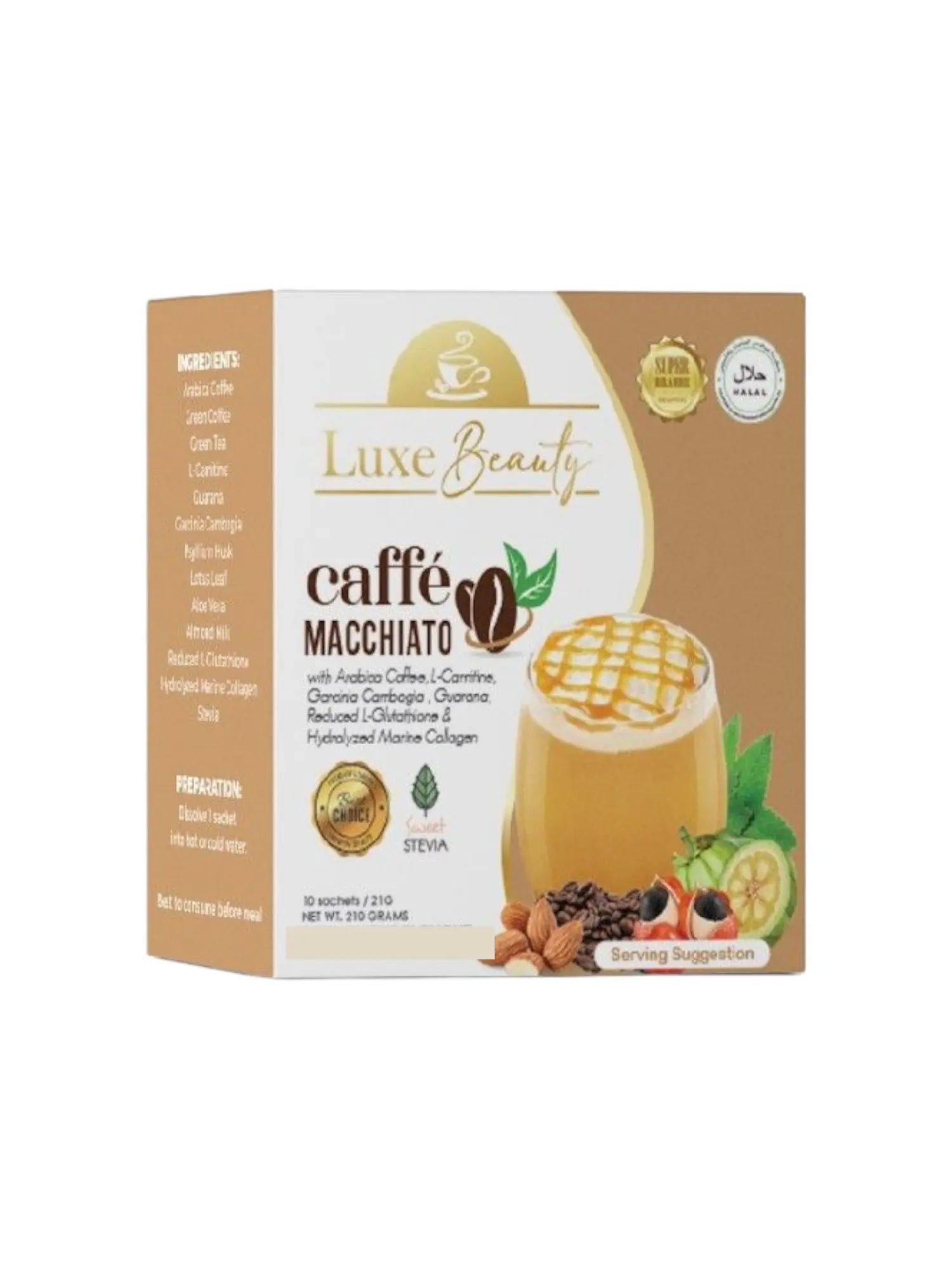 Luxe Beauty Macchiato Beverage with Green Coffee Extract and Garcinia  Cambogia - TikTok Shop