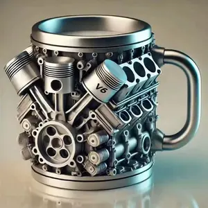 Super Cool V8 Engine Mug Office Coffee Milk Cup Party Beer Glass