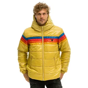 4 STRIPE LUXE TREKKER JACKET - GLOSSY KHAKI