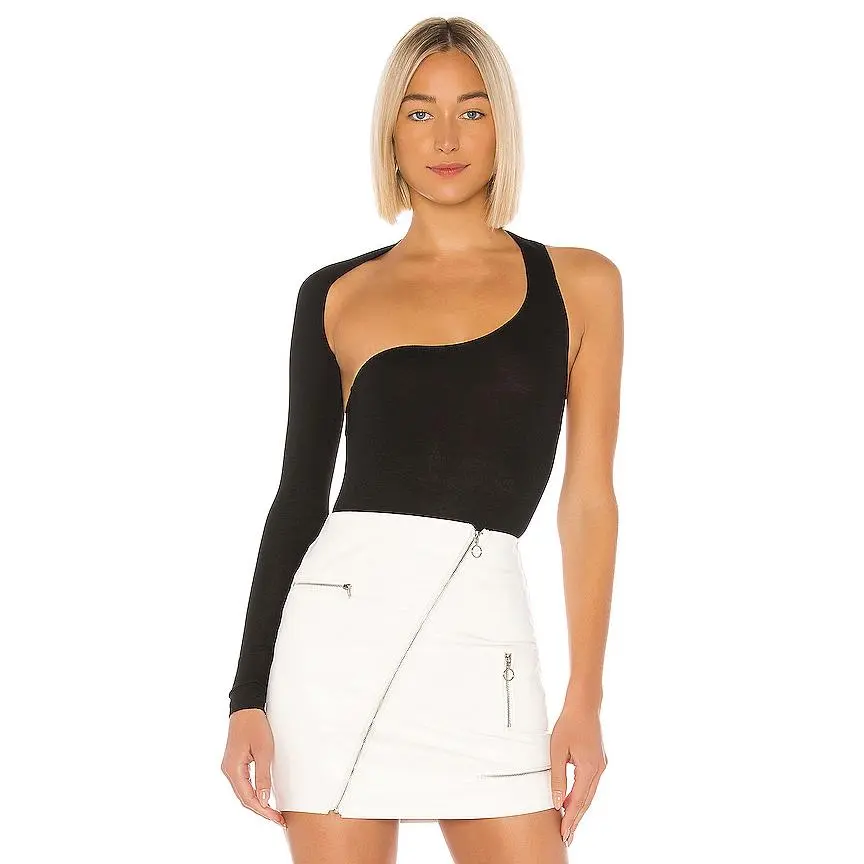superdown Alessandra Bodysuit in Black