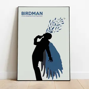 Birdman Poster, Wall Art & Home Decor, Academy Award-Winning Movie Poster Gift - Poster Wall Decor