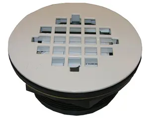 212 MAIN 03-1251 Fiberglass Shower Drain, 2 in. Bathroom Accessory with Snap-In Grid