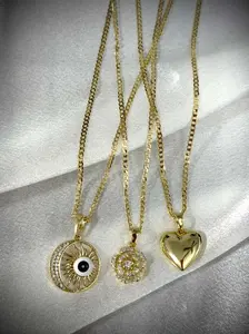 Hermosa Cadena en Laminado 14K con Dije – Elegante de 18 Pulgadas