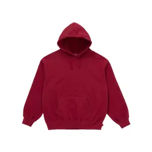 684773 Supreme Satin Appliqué Hooded Sweatshirt (FW25) Red
