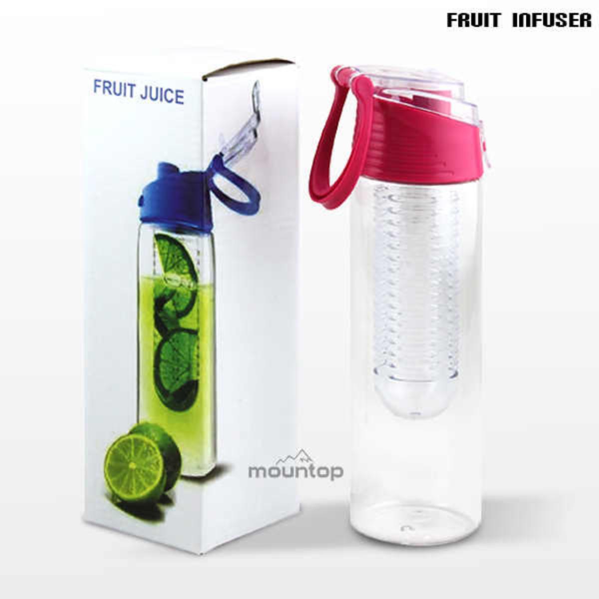 Bottle Water Fruit Infuser 0.8L Capacity BPA-Free Tritan Body with Removable Fruit Infuser for Hydration and Flavor