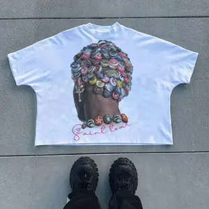 Sopula y2k “Monster” Cropped Tee - Large T- SHIRT Womenswear Cotton Comfortable Print Style