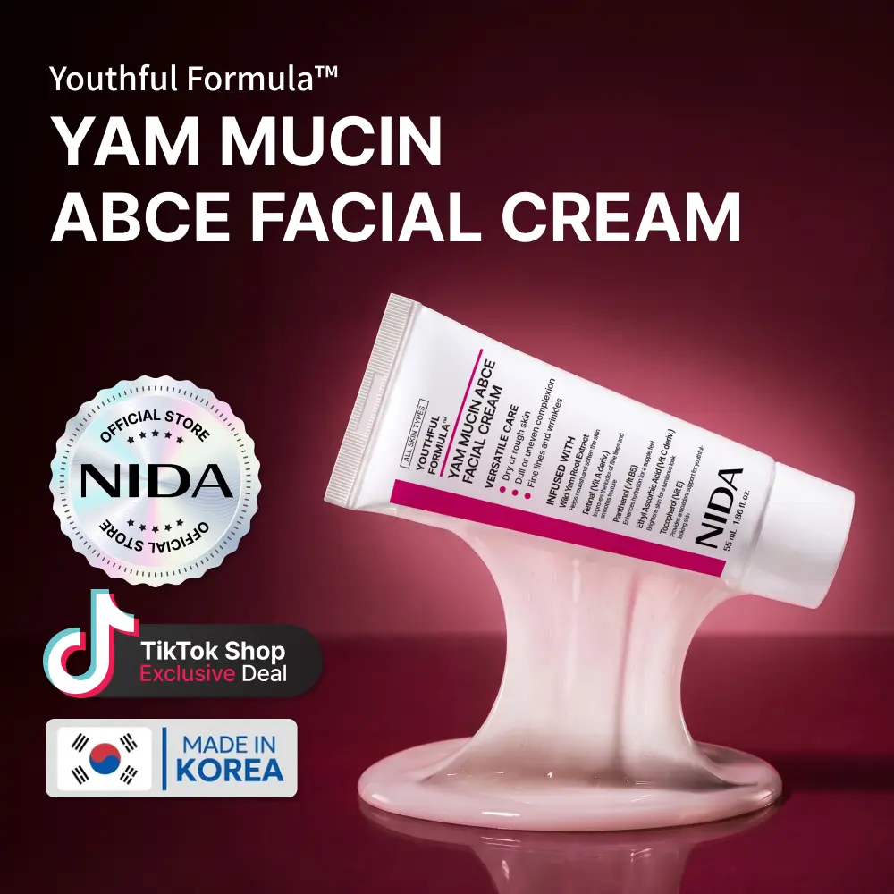 NIDA Youthful Formula Yam Mucin  ABCE Facial Cream