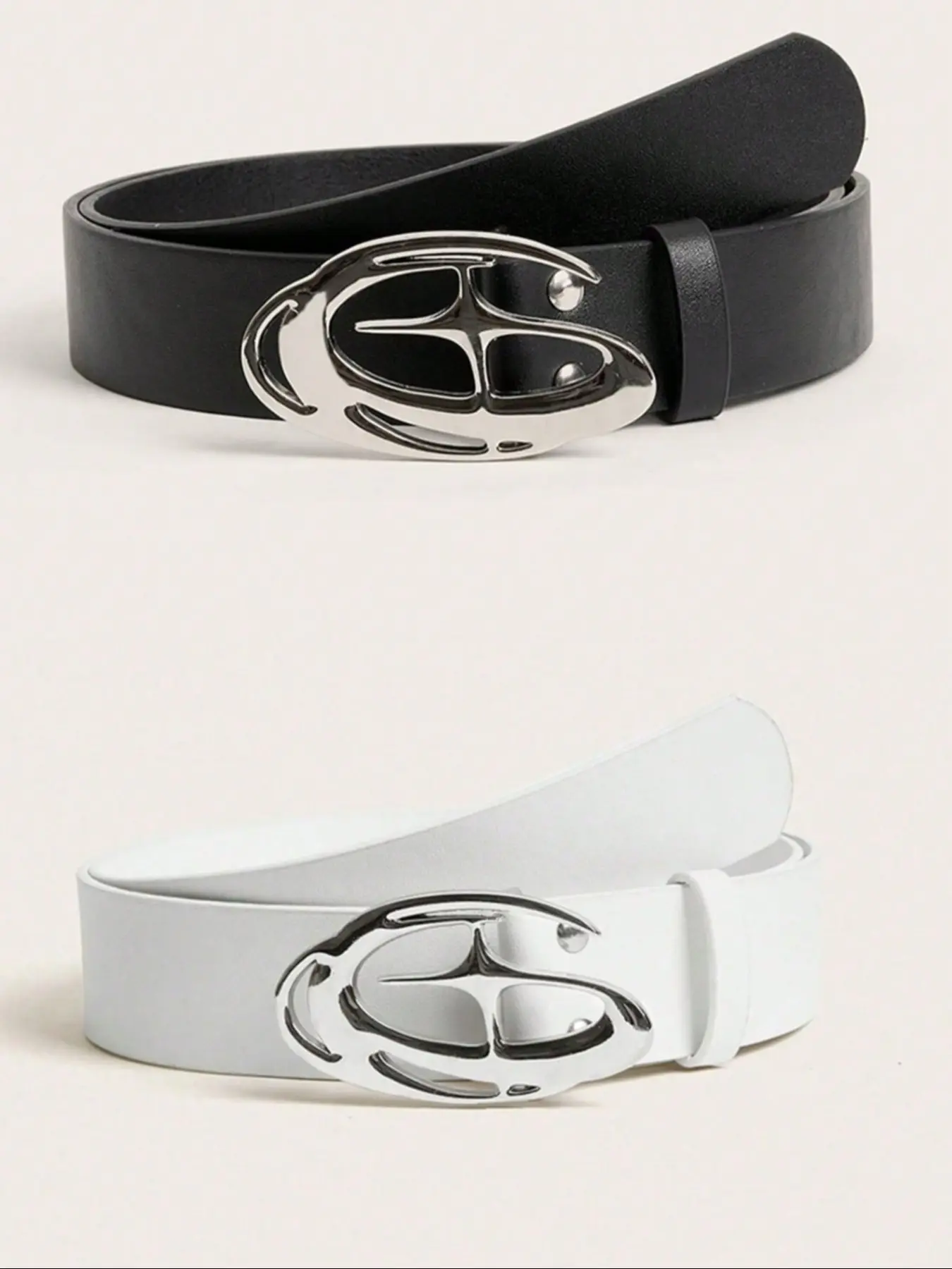 Men's Star-Pattern Metal Buckle Belt, Pu Leather Belts, Casual Style Belts, Fashion Street-Style Strap for Students, Daily Commute and Nightclub Wear