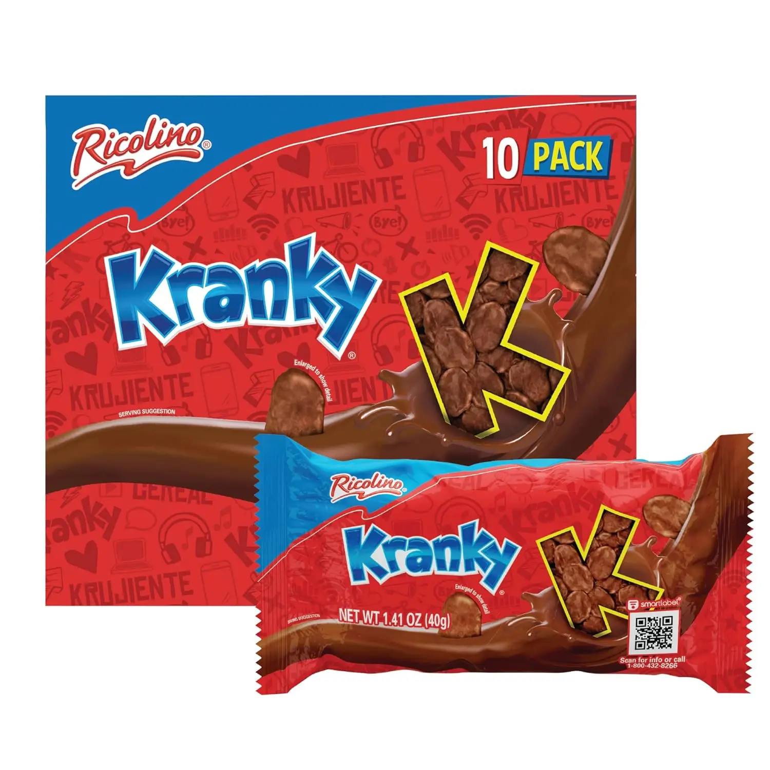 Ricolino Kranky Corn Flakes With Chocolate Artificially Flavored Coating Snack 10 Count Ricolino Kranky Corn Flakes With Chocolate Artificially Flavored Coating Snack 10 Count