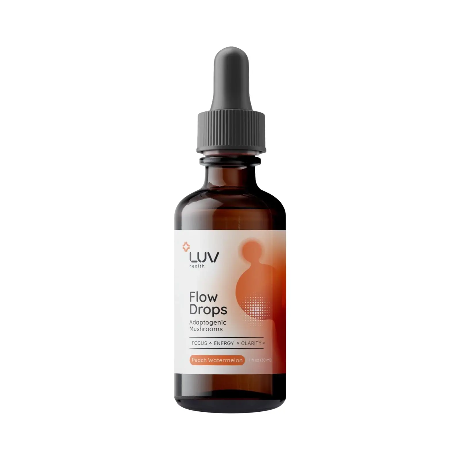 (1-Pack) LUV Health Flow Drops - Health LUV Flow Adaptogen Mushroom Blend Drops