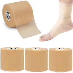 Pre-Wrap Sports Tape Multi-Color Pre-Wrapped Foam Support Ankle Wrist Hand Knee Protection for Football Soccer Training Performance