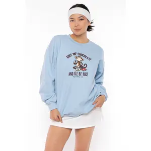 Give Me Chocolate - Bobby Jack Crew Sweatshirt - Blue