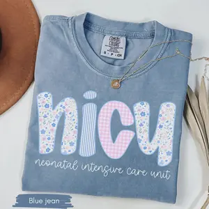 Neonatal Intensive Care Unit Nurse Shirt Floral Nicu Nurse Shirt Cute Nurse Gift Floral Nicu Shirt Gift for Nicu Nurse NICU Nurse Gift