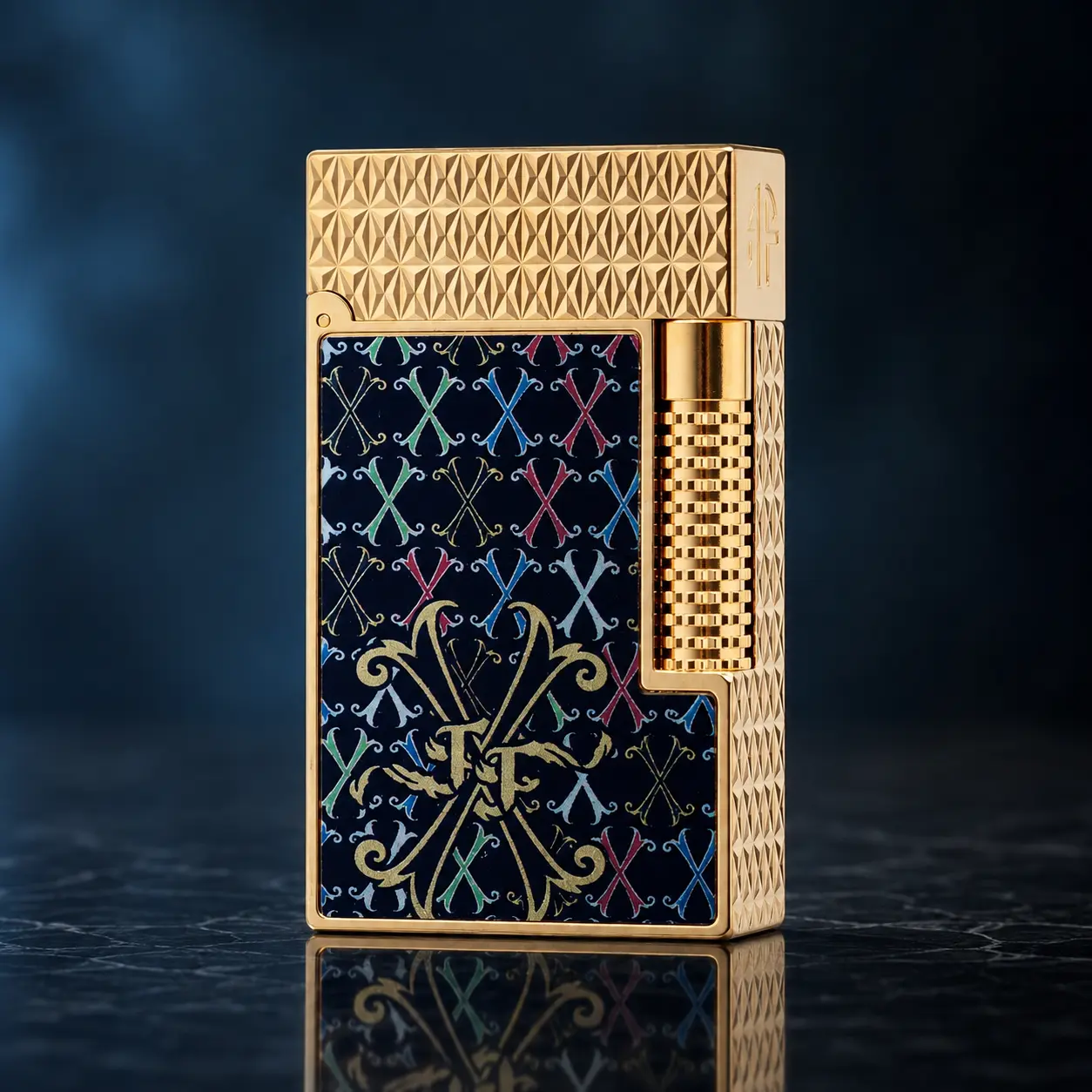 [LE GRAND] DPT Opus-X Fuente Glossy double Flame & Torch lighter (NO FUEL) jet 185g Luxury Gift