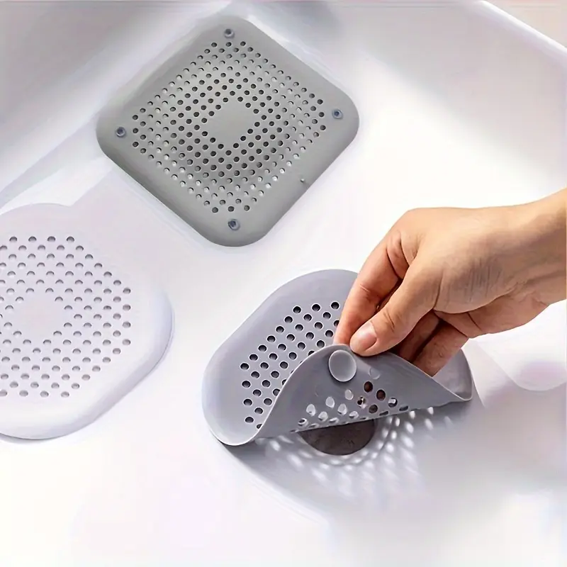 Hair filter, sink anti-clog filter, Sink Stopper, bathtub shower floor drain plug, kitchen deodorant plug, floor drain mat, bathroom accessories, cleaning supplies, cleaning tools, bathroom products, Bathroom Necessities
