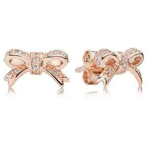 Pandora Vermeil Stud Earrings 280555CZ